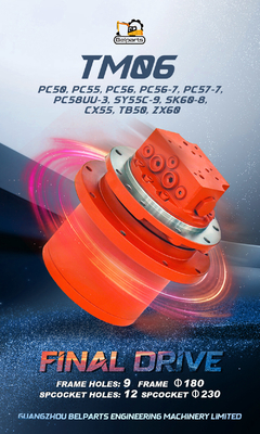 Τμήματα εξορυκτών TM06 GM06 PC60-5 Τελική κίνηση SK50 YC60 PC55 PC56 PC56-7 Ταξιδιωτικός κινητήρας