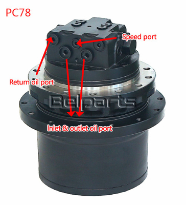 Μπελπαρτς Ταξιδιωτικός κινητήρας Assy TM09 GM09 Εκσκαφέας Τελικός Δρόμος PC78US-6 PC78 21W-60-2213