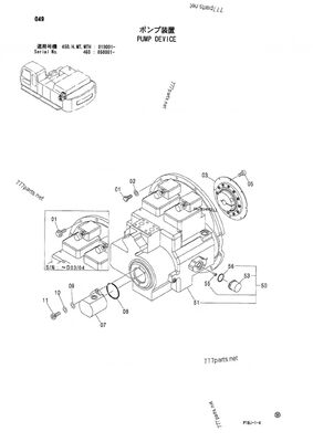 ZX460LCH-HCME,9184686 4432815 9199338,ZX470-5G, ZX470H-5G, ZX470LC-5G, ZX470LCH-5G, ZX470LCR-5G, ZX470R-5G, ZX480MT, ZX480MTH, ZX500LC, ZX500LCH Υδραυλική Κύρια Αντλία για Hitachi