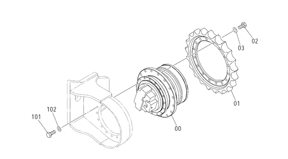 ZX160 ZX160-1 ZX160LCT, ZX185USR 4447928 Εκσκαφέας Τελική κίνηση Ταξιδιωτική συναρμολόγηση κινητήρα Περπατητή κίνηση Μειωτήρας Belparts